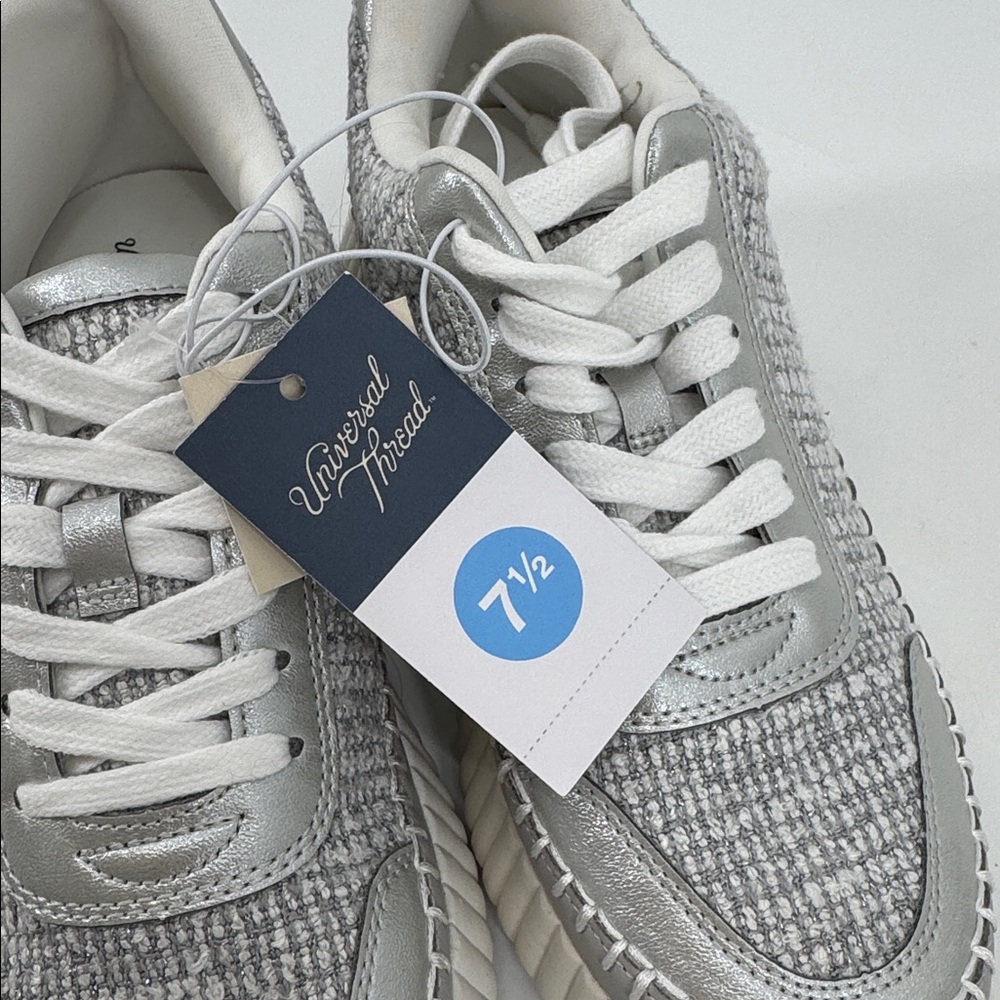 Universal Thread Silver Tweed Persephone Sneakers… - image 8
